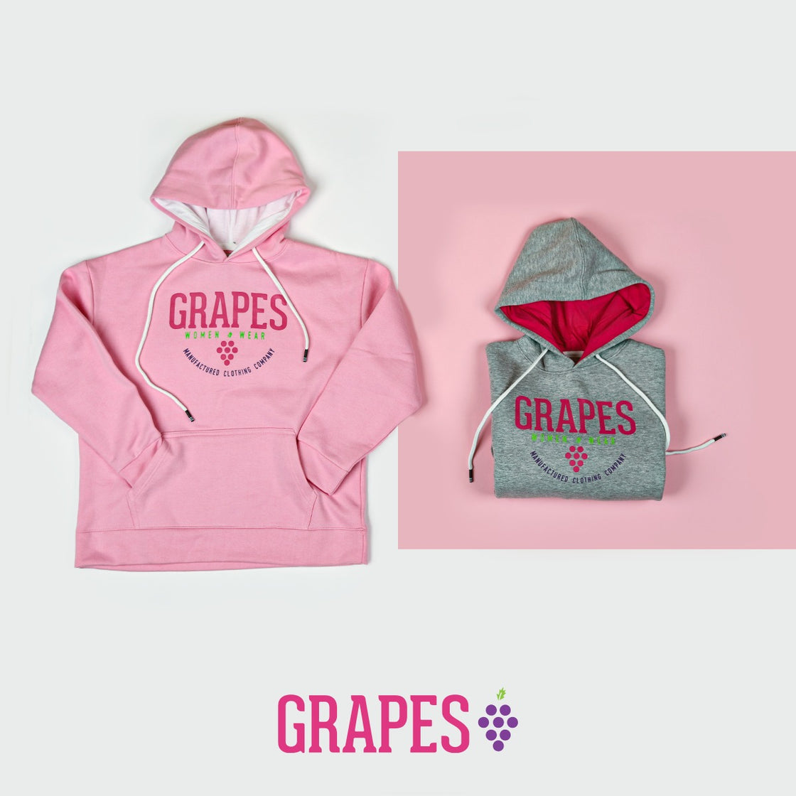 Grapes Hoodie, 100% Cotton